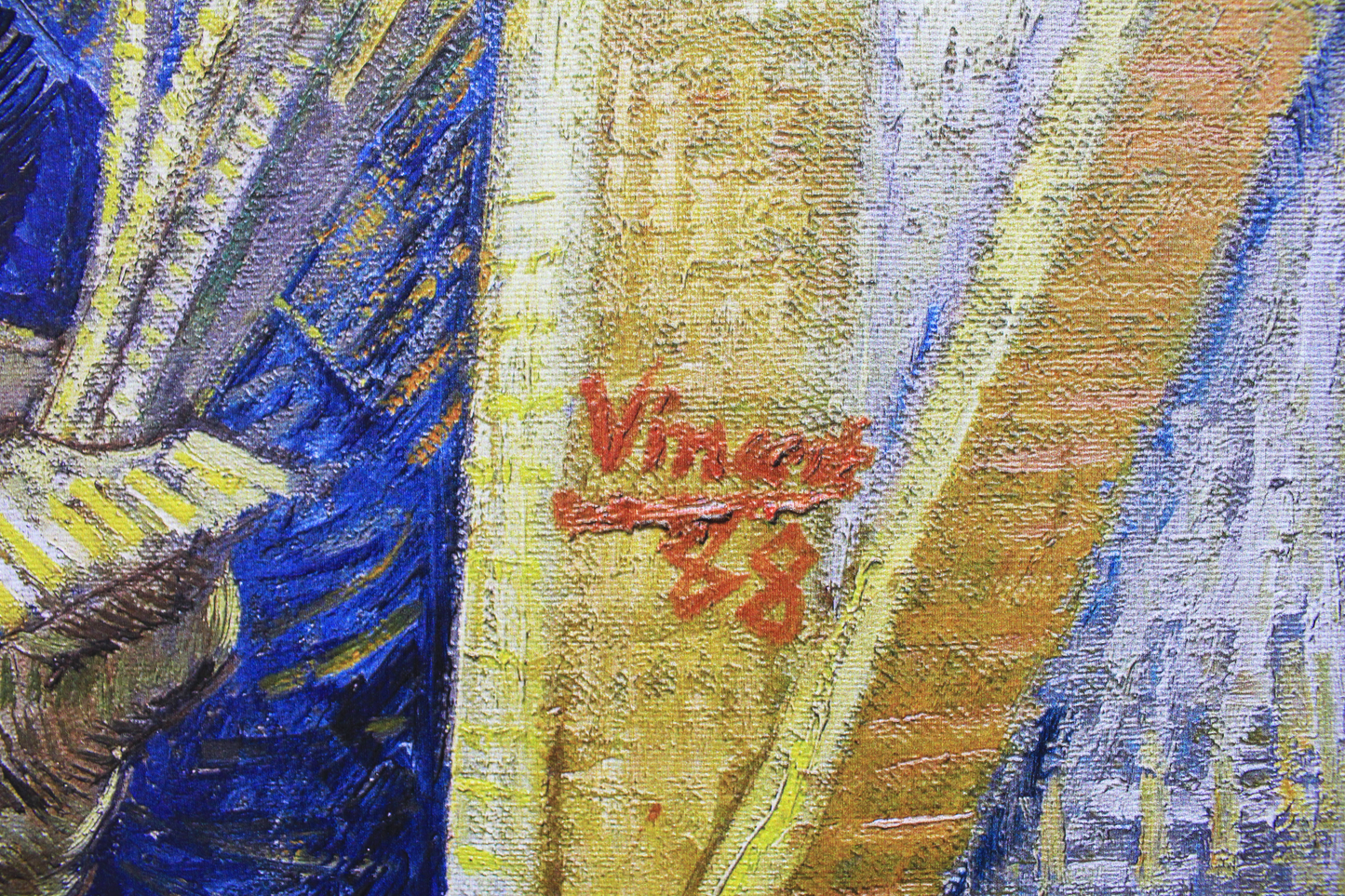 Self Portrait as a Painter by Vincent van Gogh Van Glo