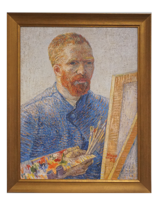 Self Portrait as a Painter by Vincent van Gogh Van Glo